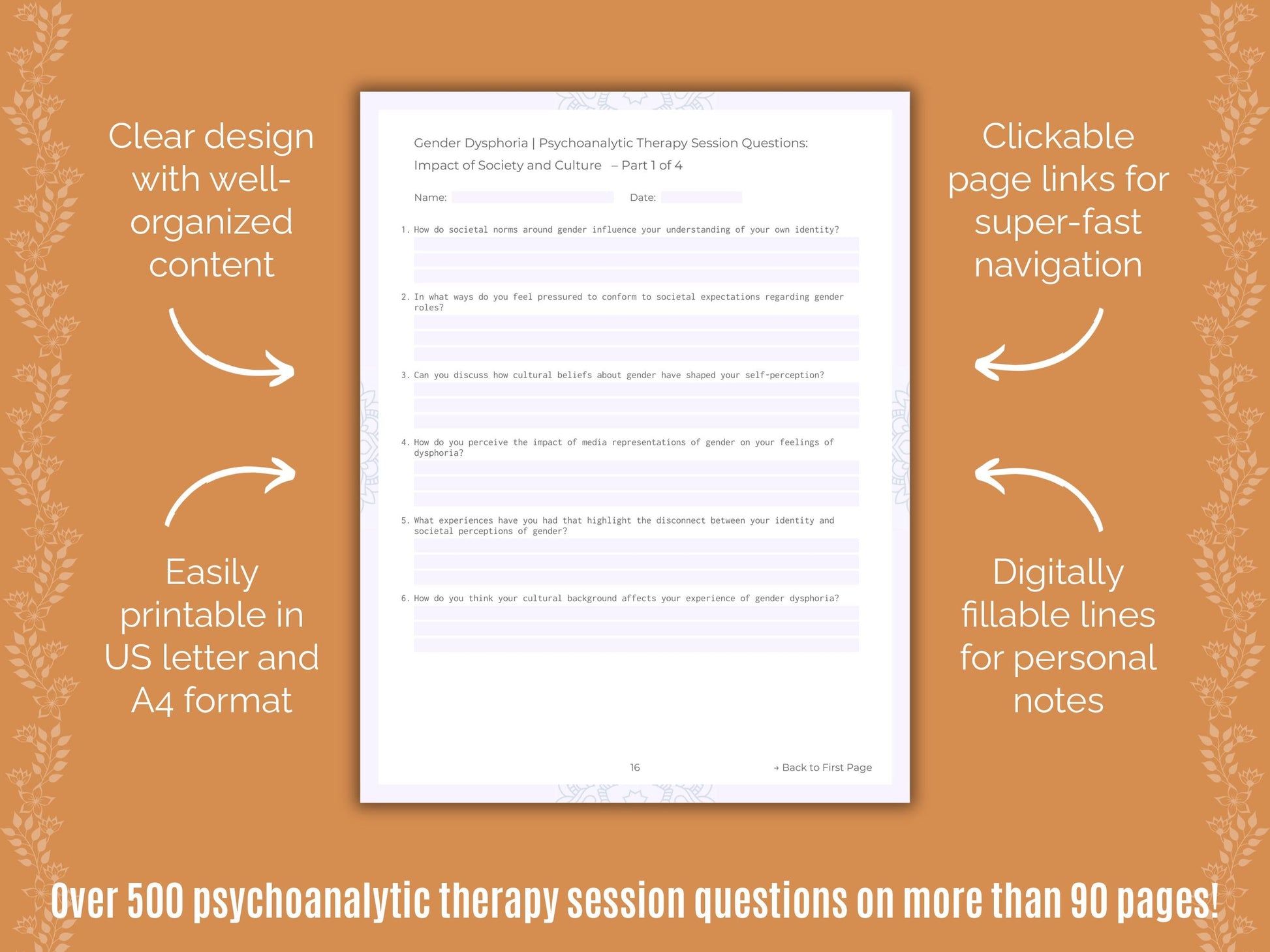 Gender Dysphoria Psychoanalytic Therapy Counseling Templates