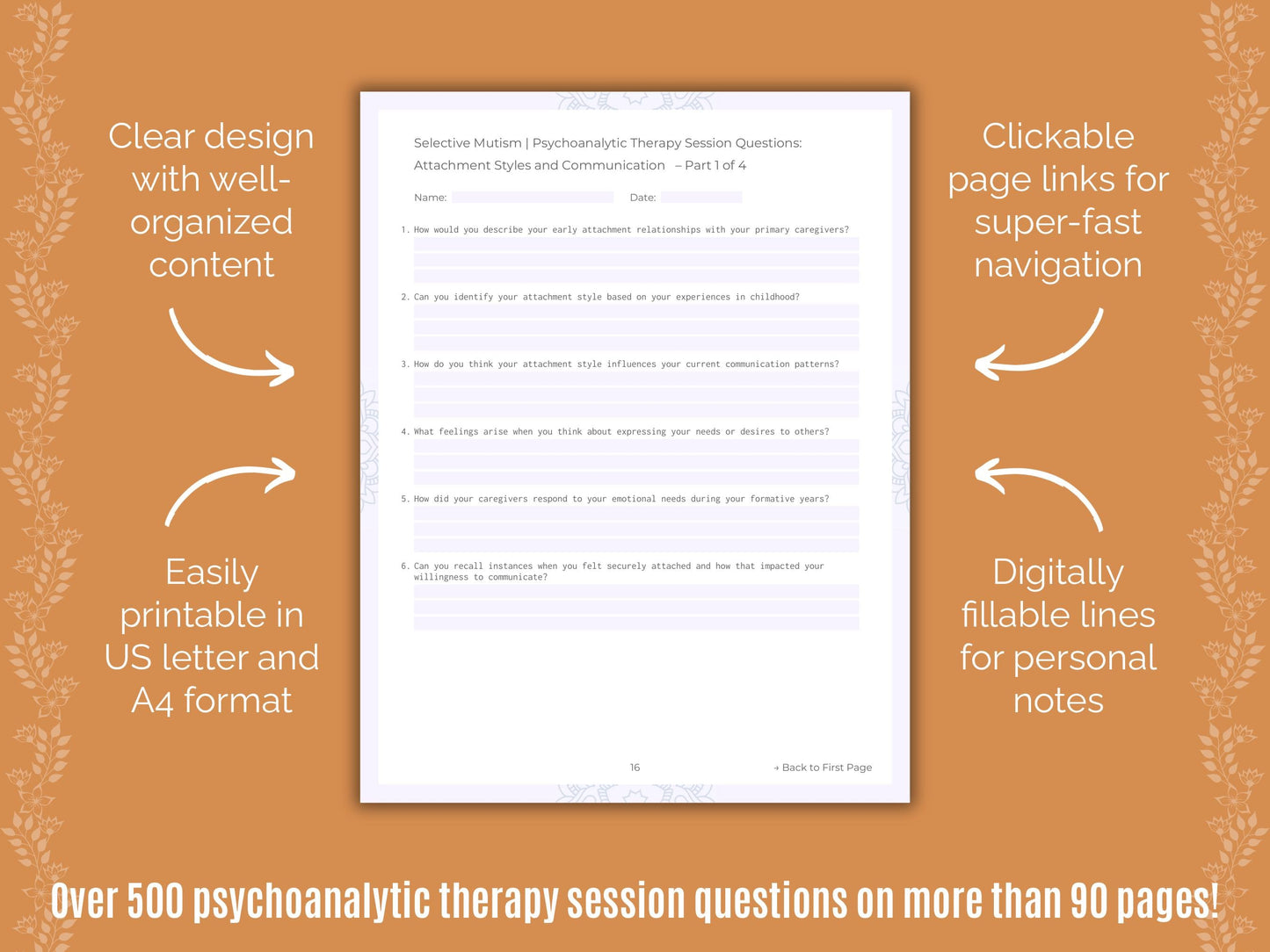 Selective Mutism Psychoanalytic Therapy Counseling Templates