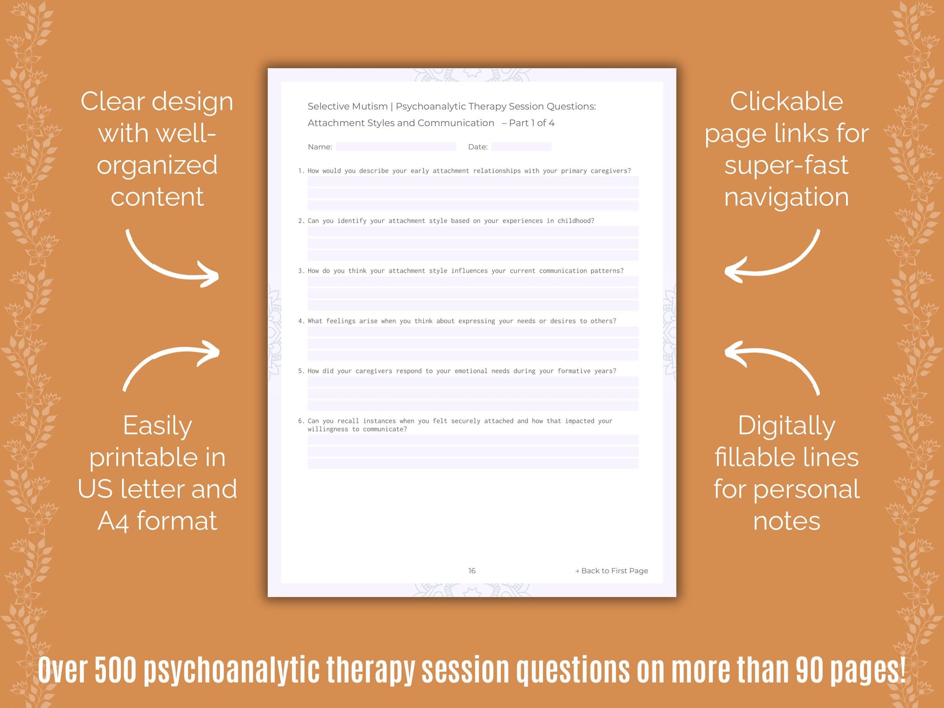 Selective Mutism Psychoanalytic Therapy Counseling Templates