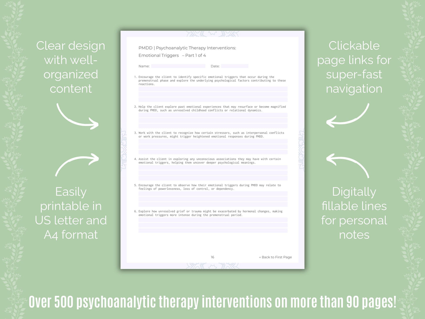 Premenstrual Dysphoric Disorder Psychoanalytic Therapy Counseling Templates