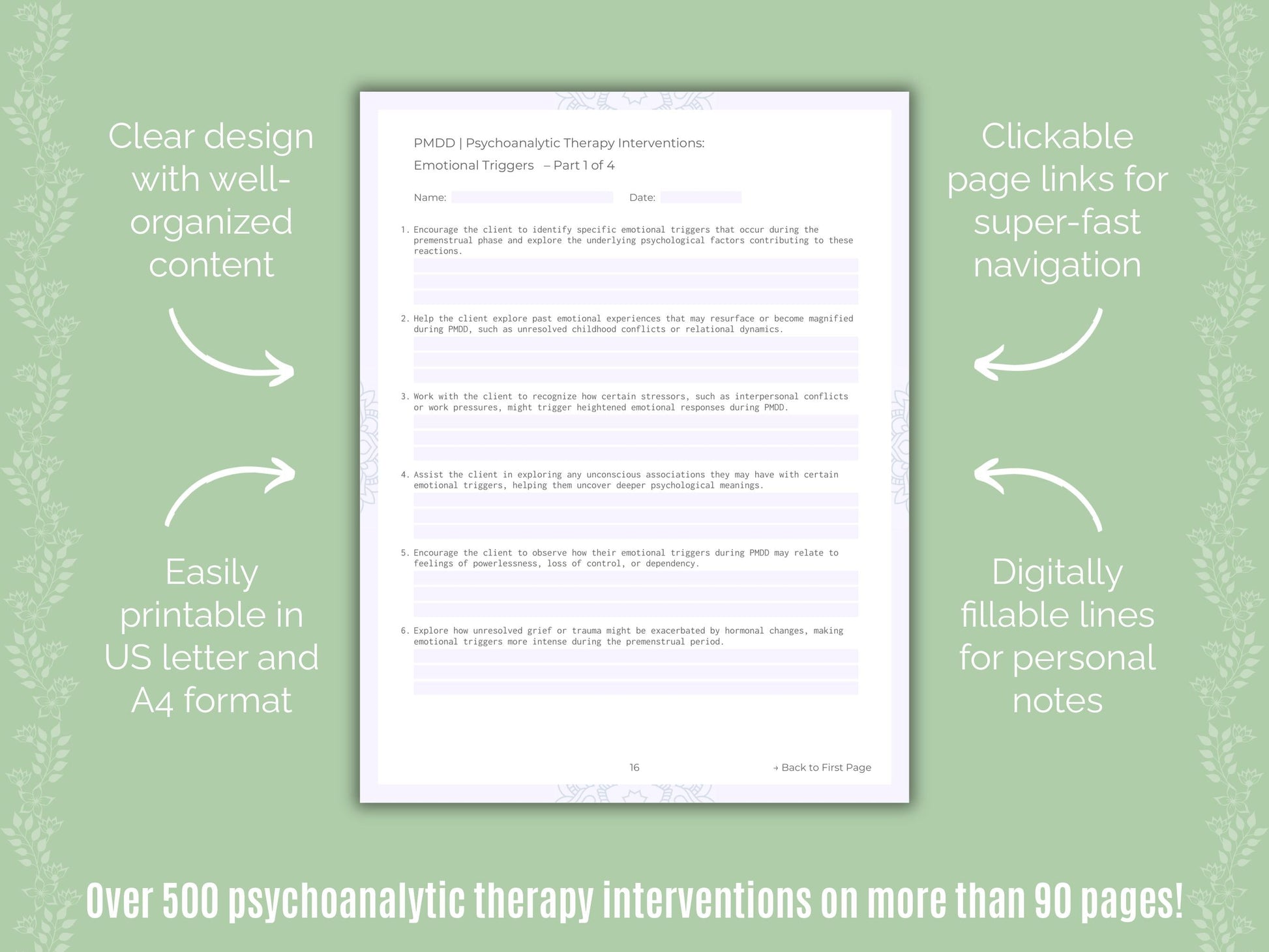 Premenstrual Dysphoric Disorder Psychoanalytic Therapy Counseling Templates