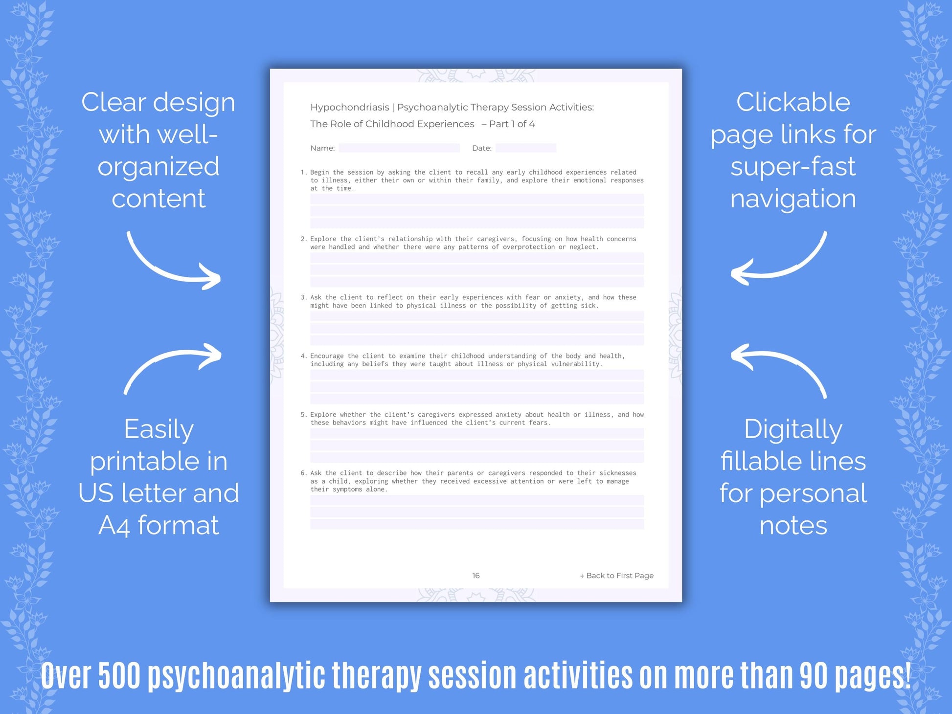 Hypochondriasis Psychoanalytic Therapy Counseling Templates