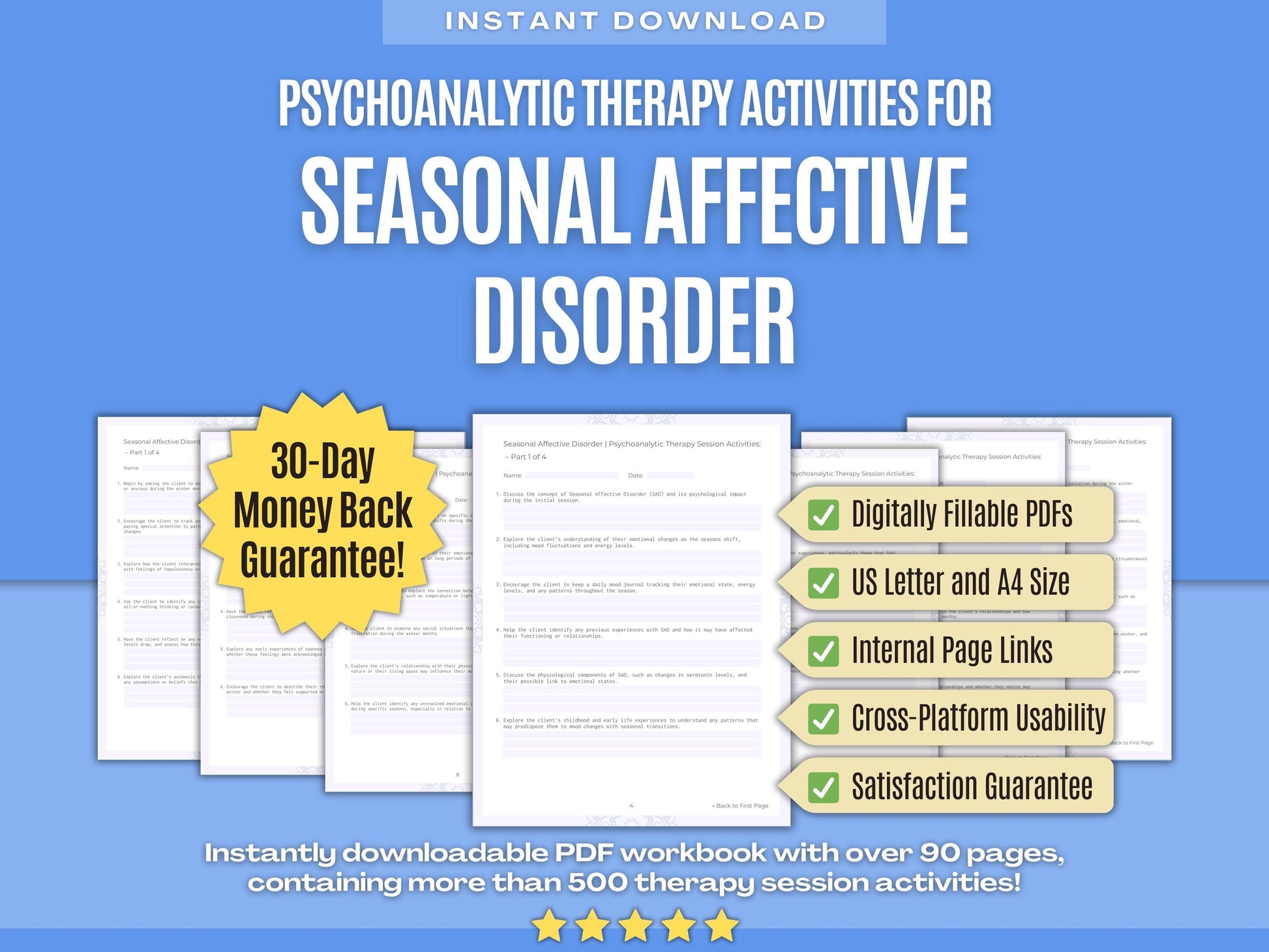 Seasonal Affective Disorder Psychoanalytic Therapy Psychology Workbooks