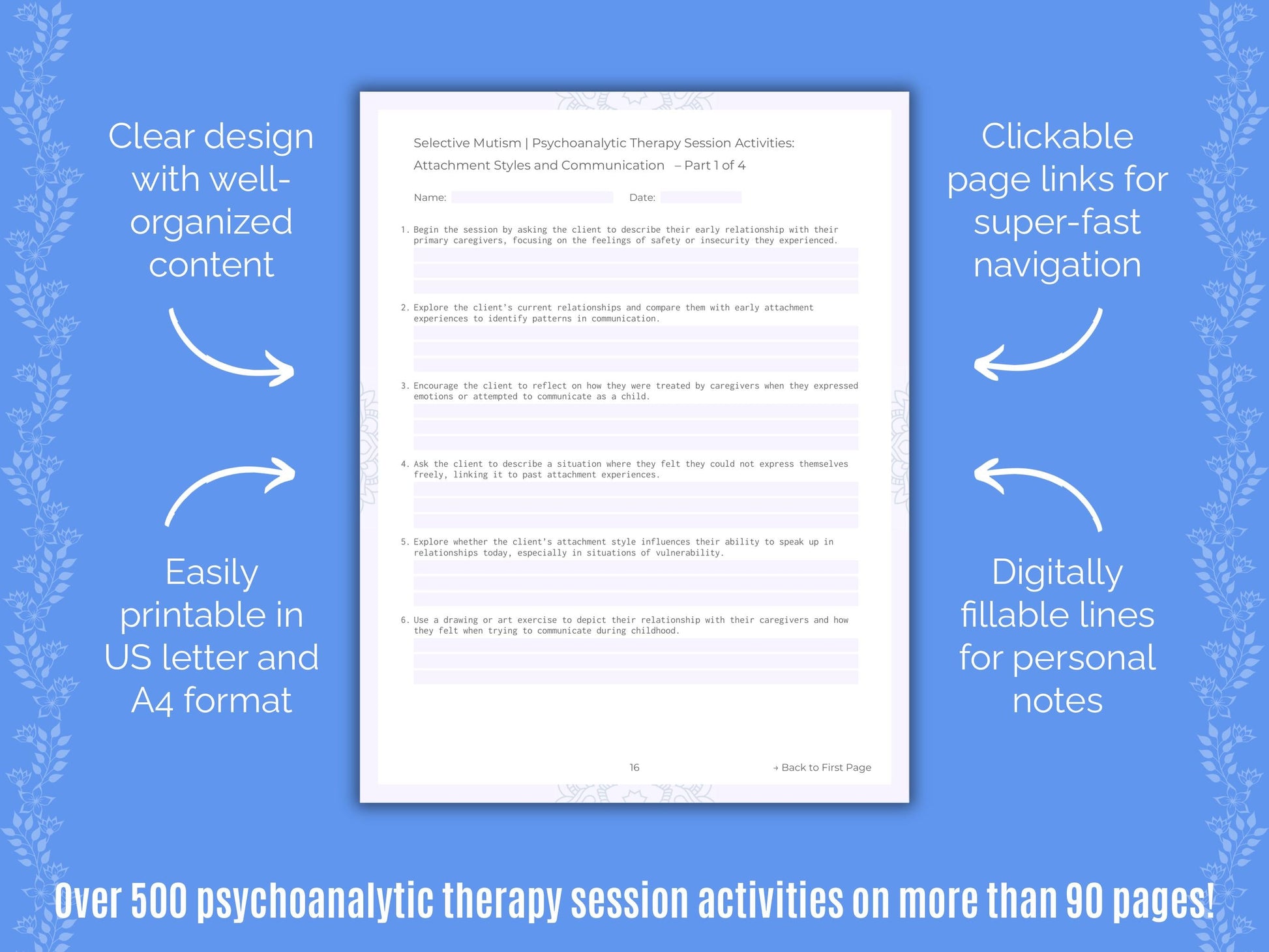 Selective Mutism Psychoanalytic Therapy Counseling Templates