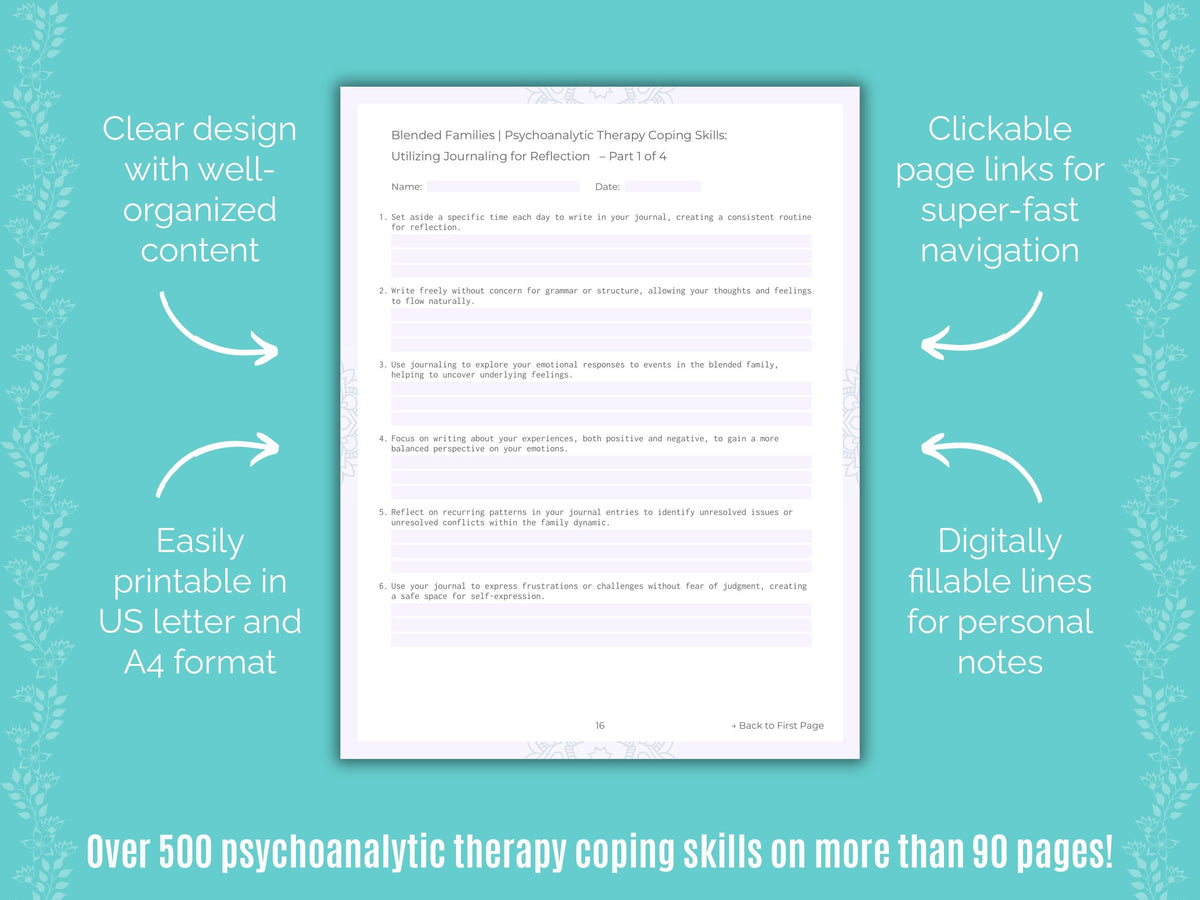 Blended Families Psychoanalytic Therapy Counseling Templates