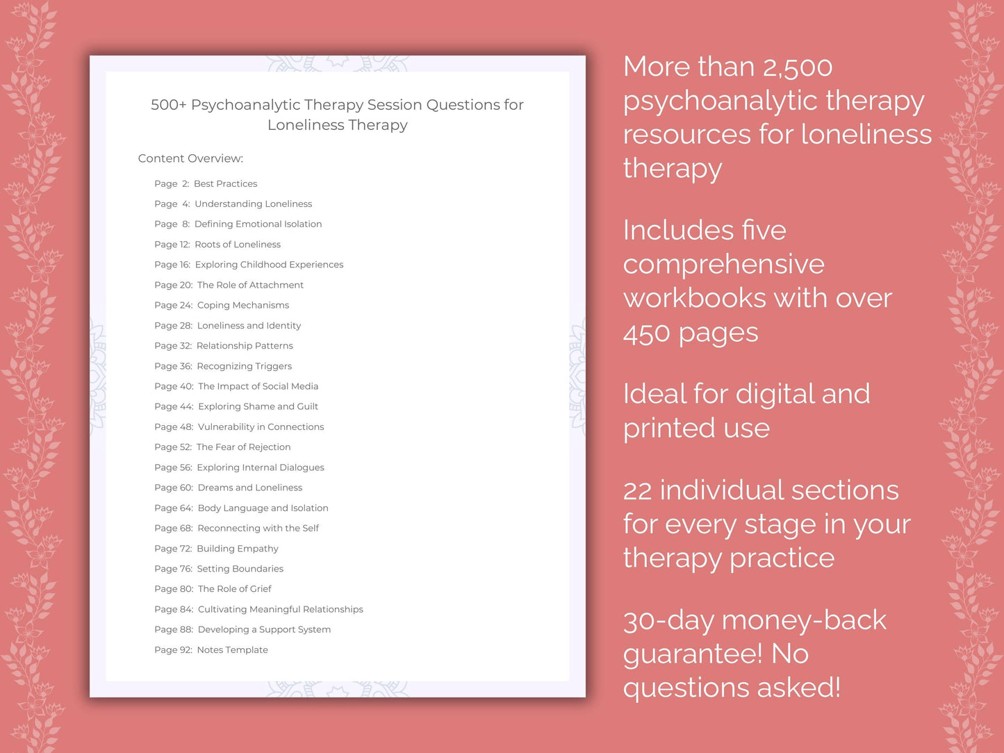 Loneliness Psychoanalytic Therapy Therapist Worksheets