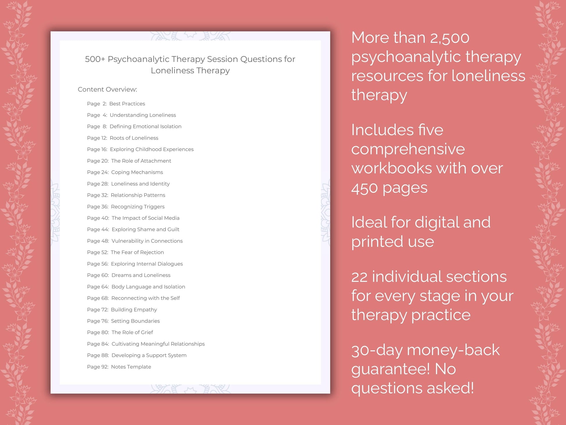 Loneliness Psychoanalytic Therapy Therapist Worksheets