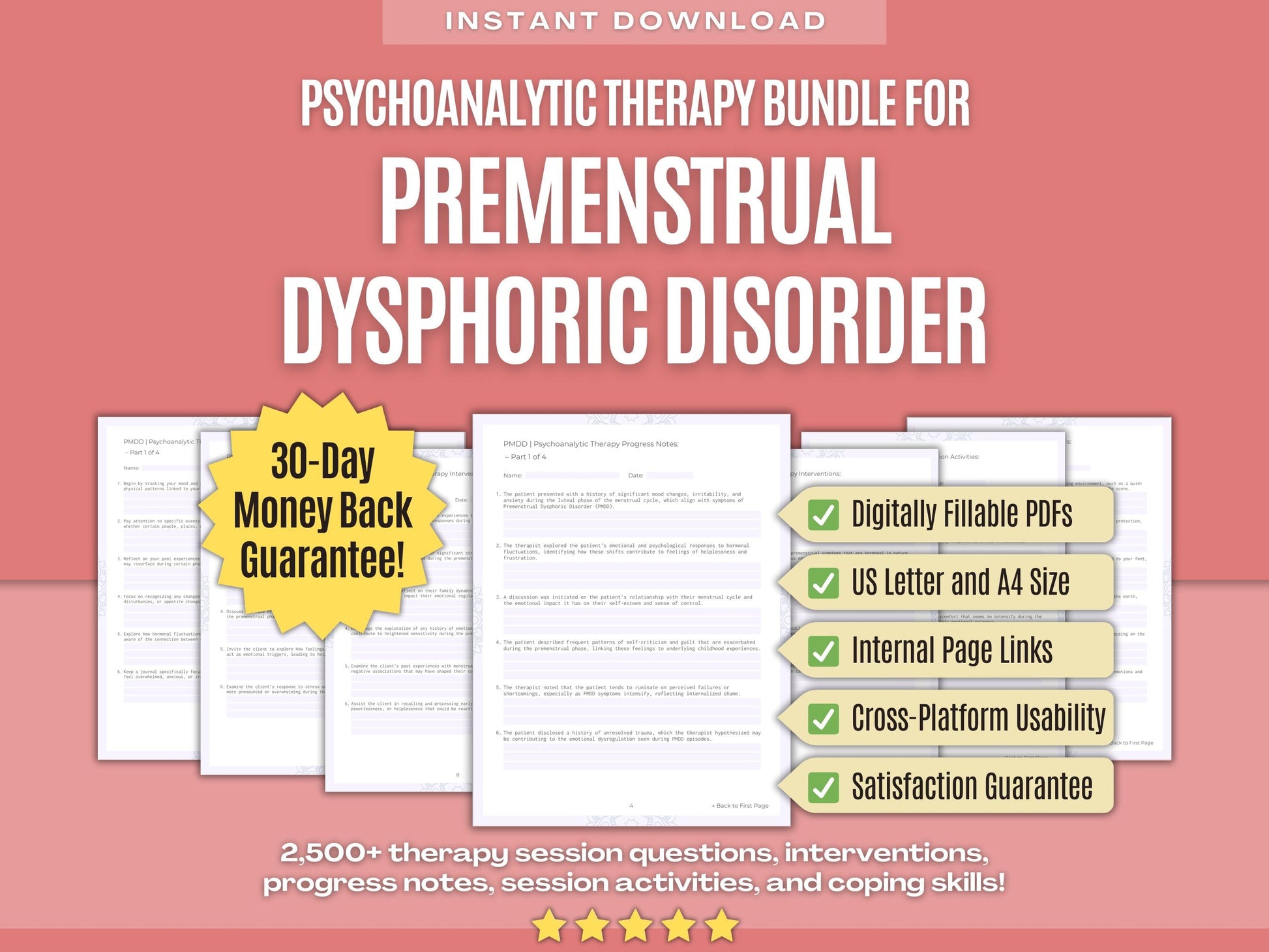 Premenstrual Dysphoric Disorder Psychoanalytic Therapy Psychology Workbooks