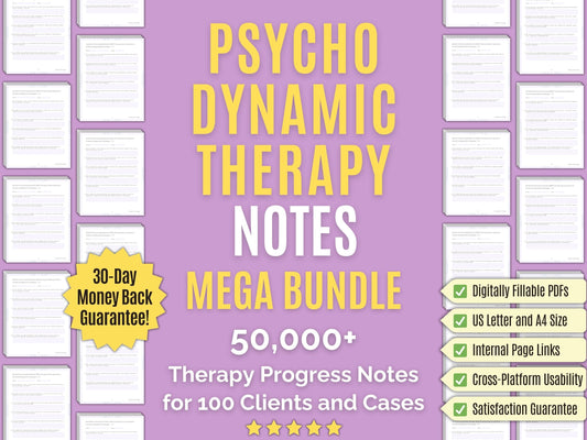 Psychodynamic Therapy Progress Notes Psychology Workbooks