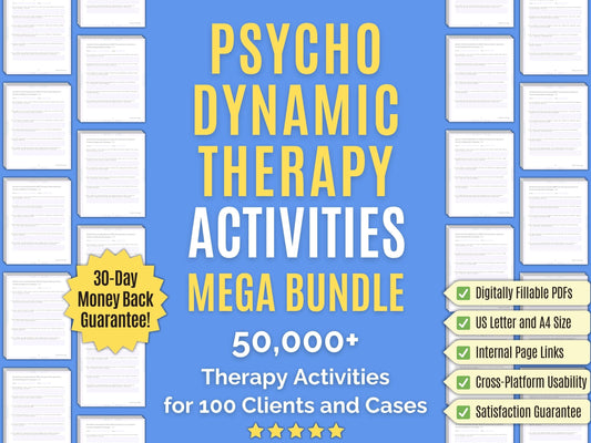 Psychodynamic Therapy Session Activities Psychology Workbooks