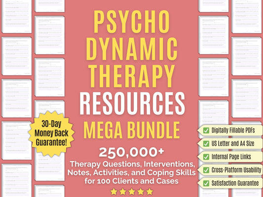 Psychodynamic Therapy Psychology Workbooks