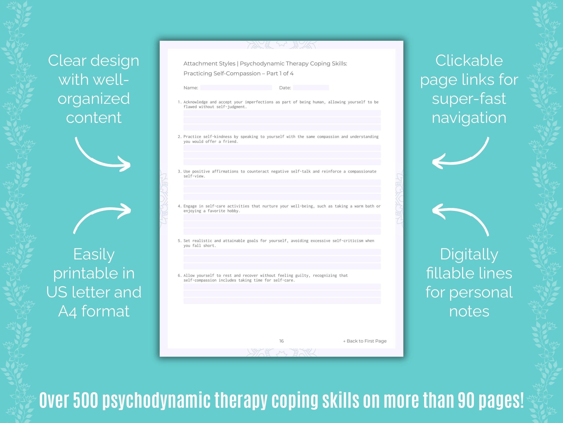 Attachment Styles Psychodynamic Therapy Counseling Templates