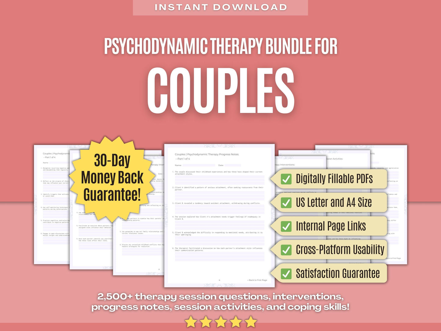 Couples Psychodynamic Therapy Psychology Workbooks