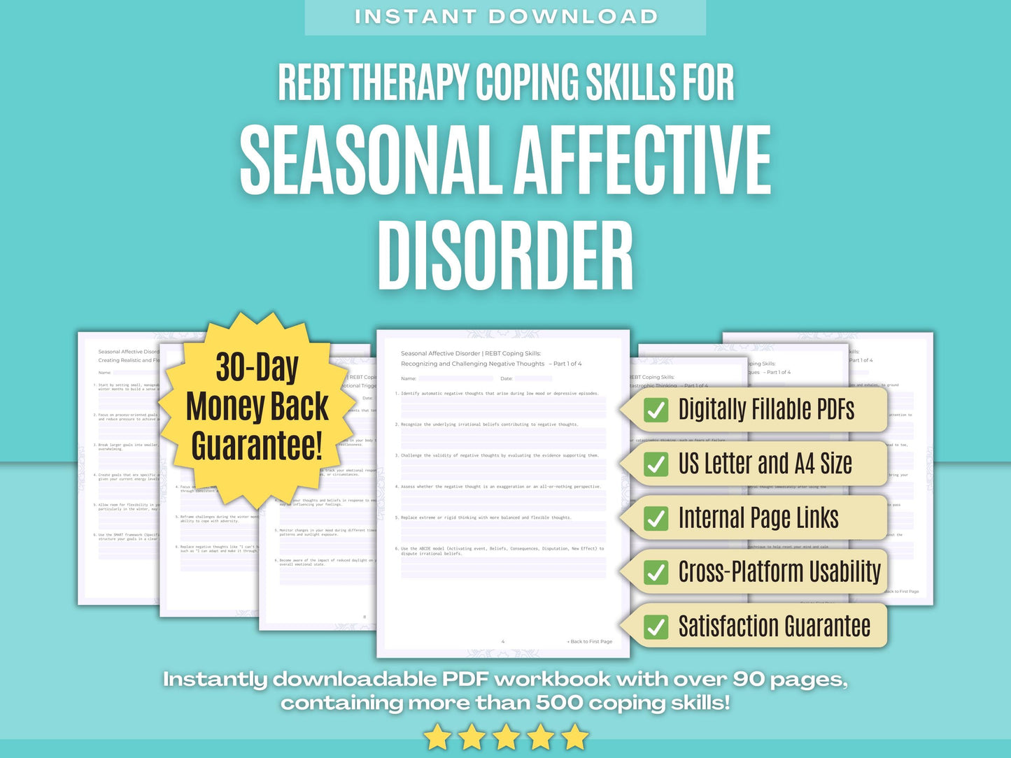 Seasonal Affective Disorder Rational Emotive Behavior Therapy (REBT) Psychology Workbooks