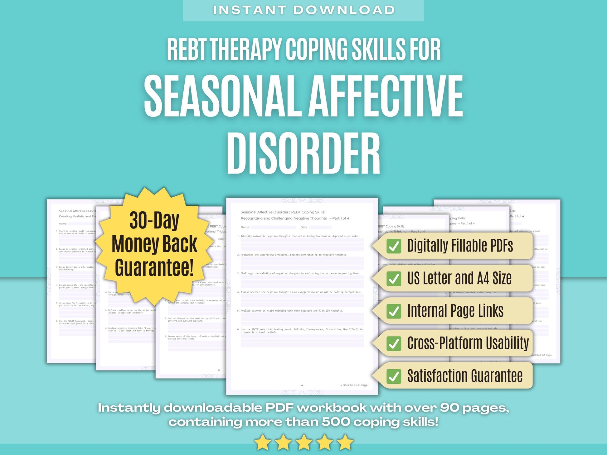 Seasonal Affective Disorder Rational Emotive Behavior Therapy (REBT) Psychology Workbooks