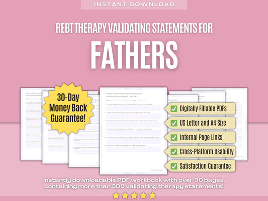 Fathers Rational Emotive Behavior Therapy (REBT) Psychology Workbooks