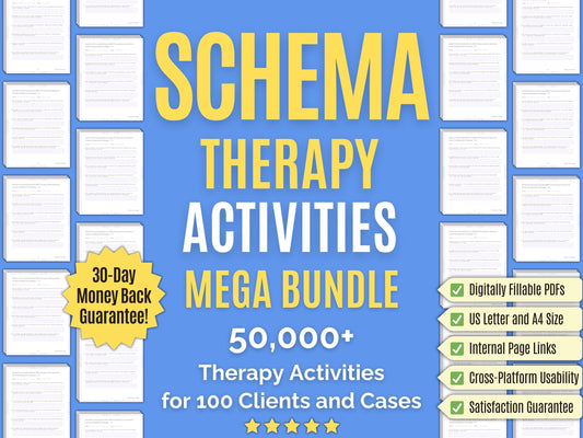 Schema Therapy Session Activities Psychology Workbooks