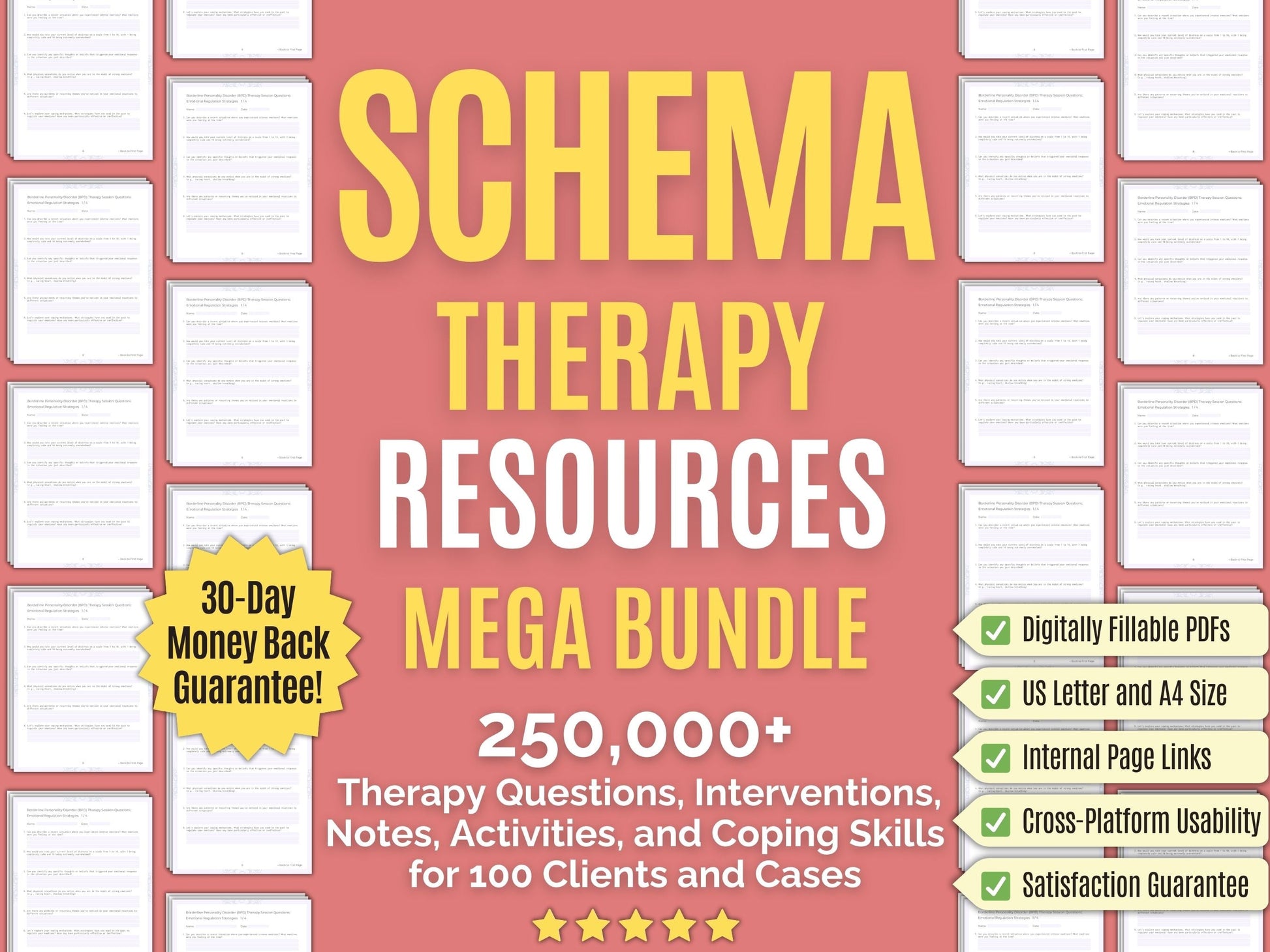 Schema Therapy Psychology Workbooks