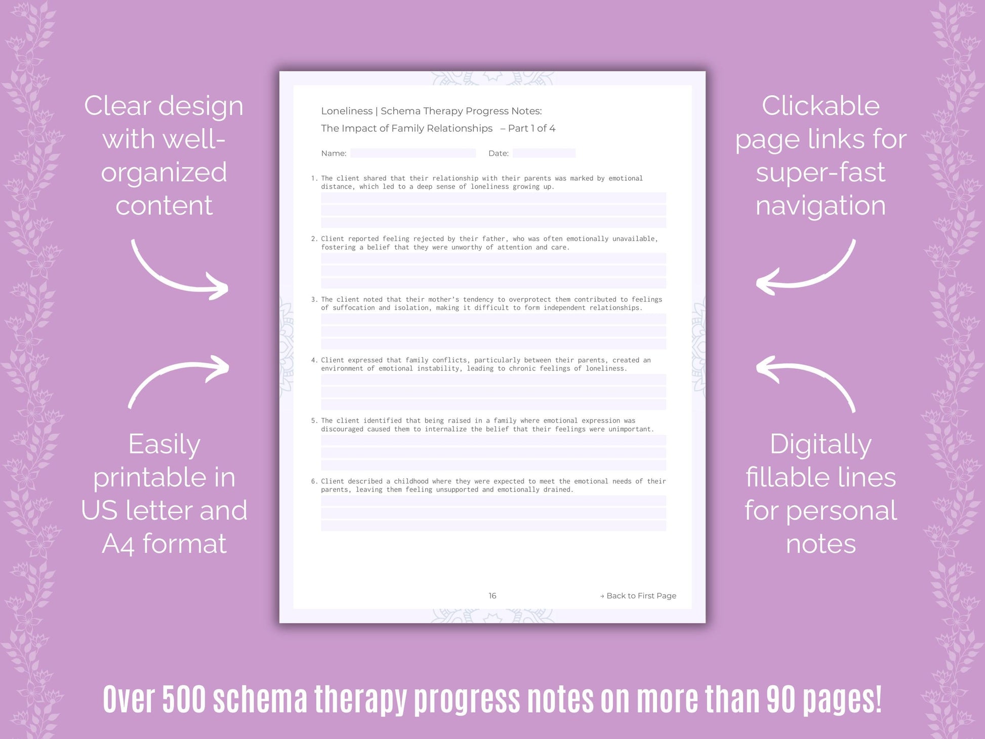 Loneliness Schema Therapy Counseling Templates