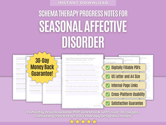 Seasonal Affective Disorder Schema Therapy Psychology Workbooks