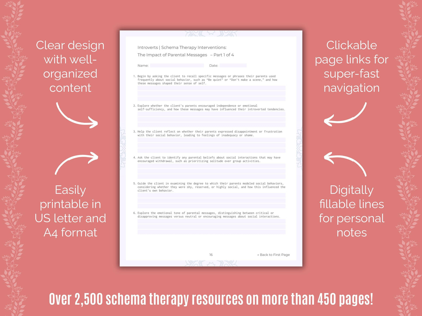 Introversion Schema Therapy Counseling Templates