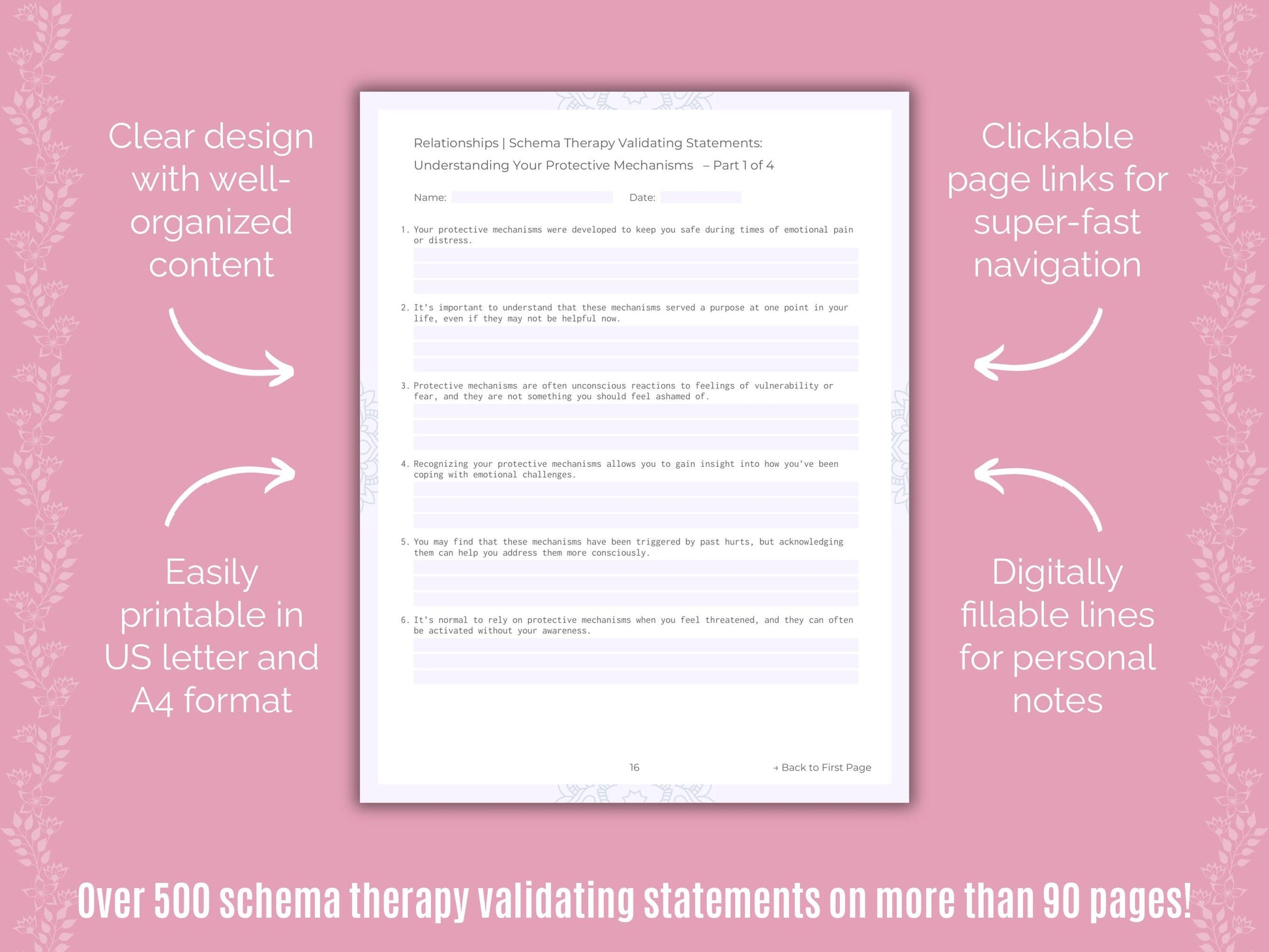 Relationships Schema Therapy Counseling Templates