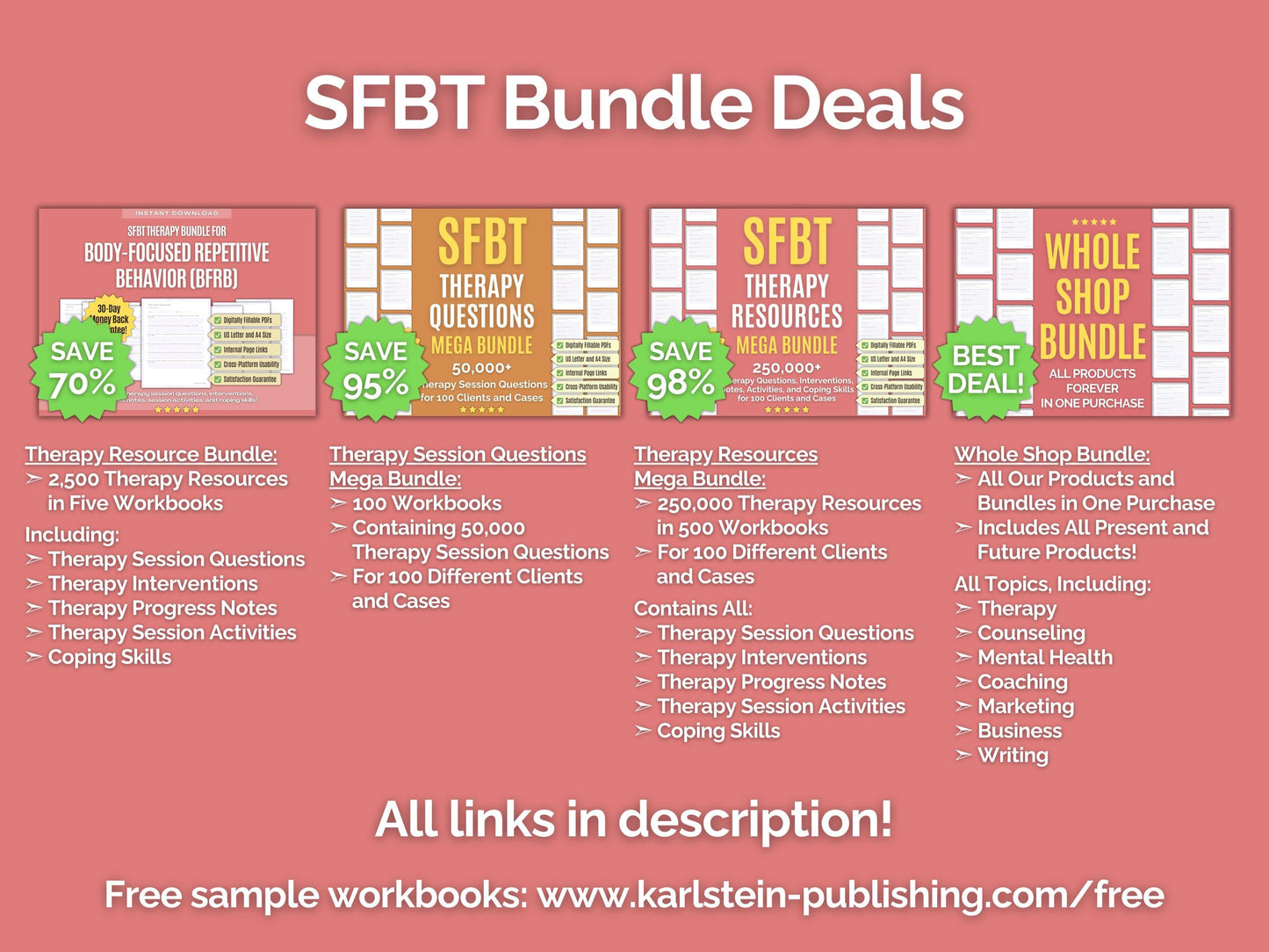 Body-Focused Repetitive Behavior (BFRB) Solution-Focused Brief Therapy (SFBT) Psychotherapy Sessions