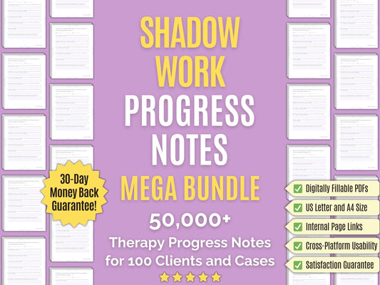 Shadow Work Therapy Progress Notes Psychology Workbooks