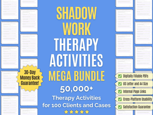 Shadow Work Therapy Session Activities Psychology Workbooks