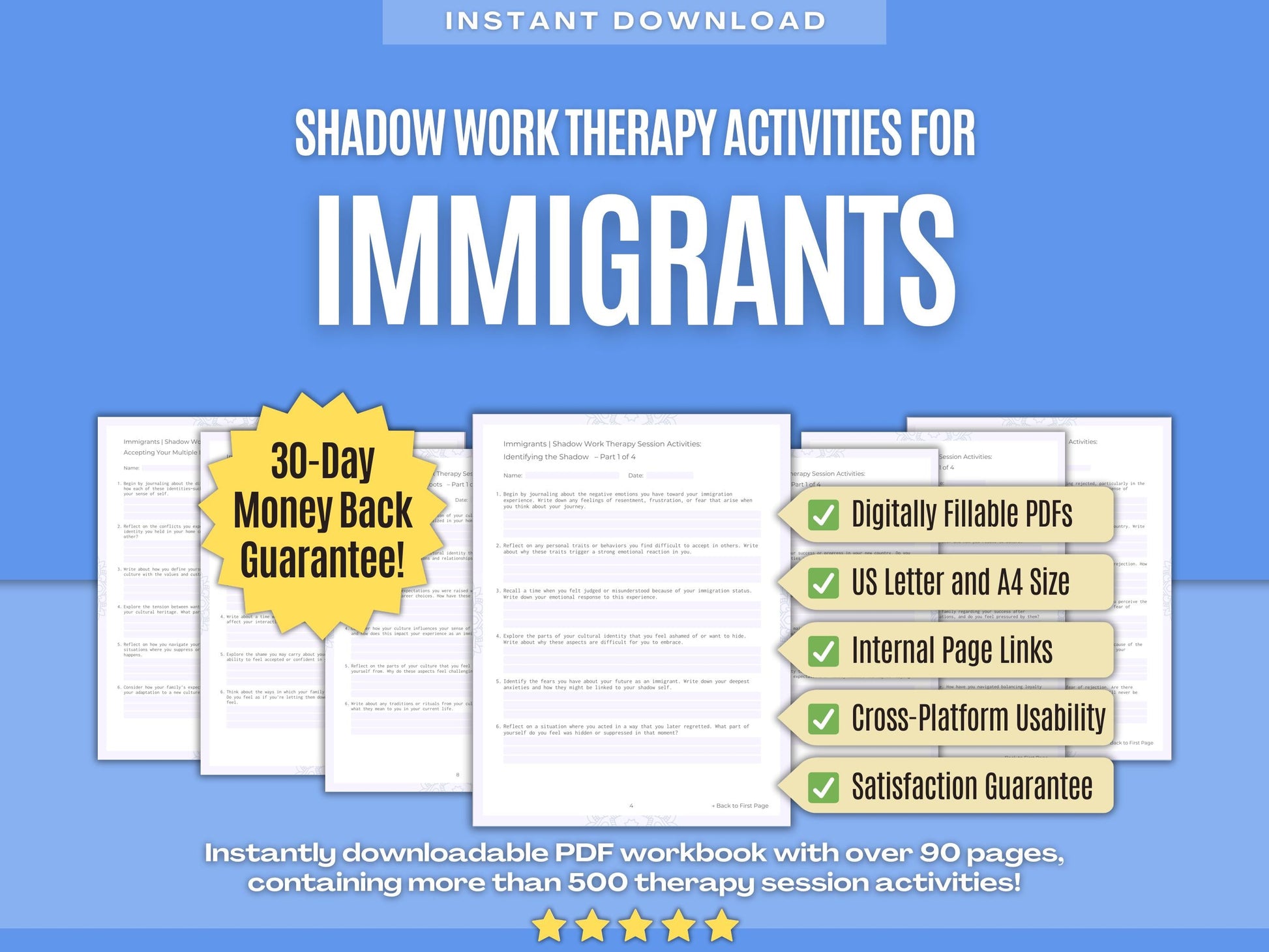 Immigrants Shadow Work Psychology Workbooks