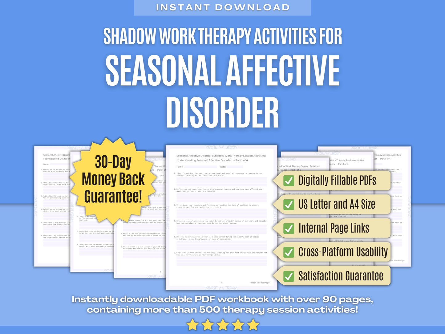 Seasonal Affective Disorder Shadow Work Psychology Workbooks