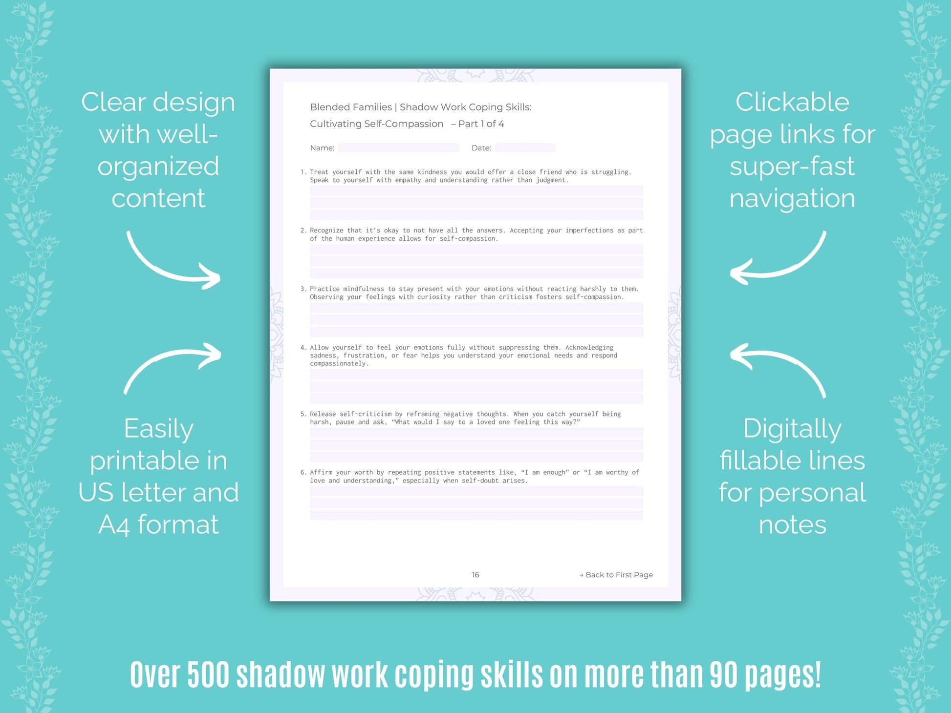 Blended Families Shadow Work Counseling Templates