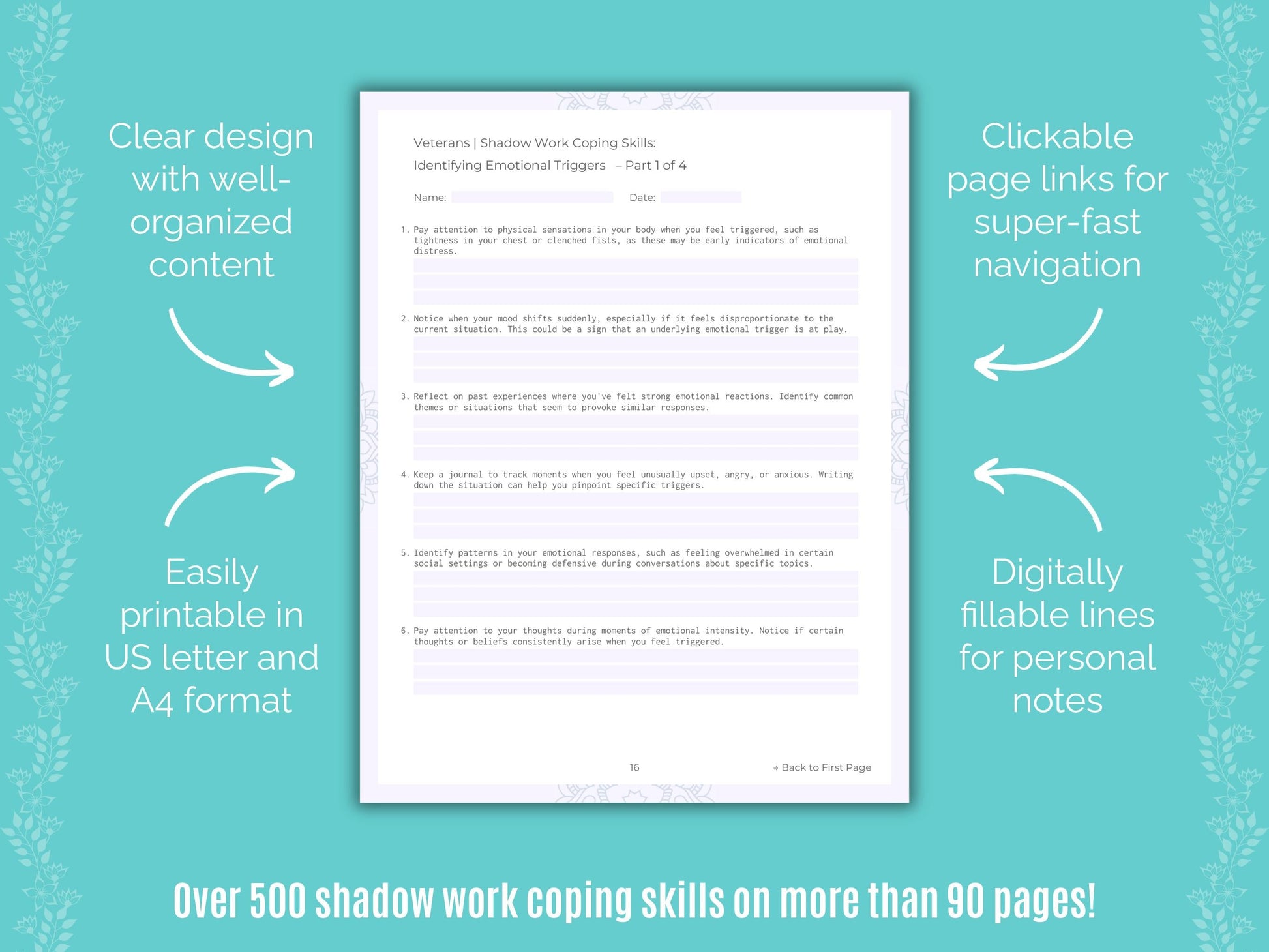 Veterans Shadow Work Counseling Templates