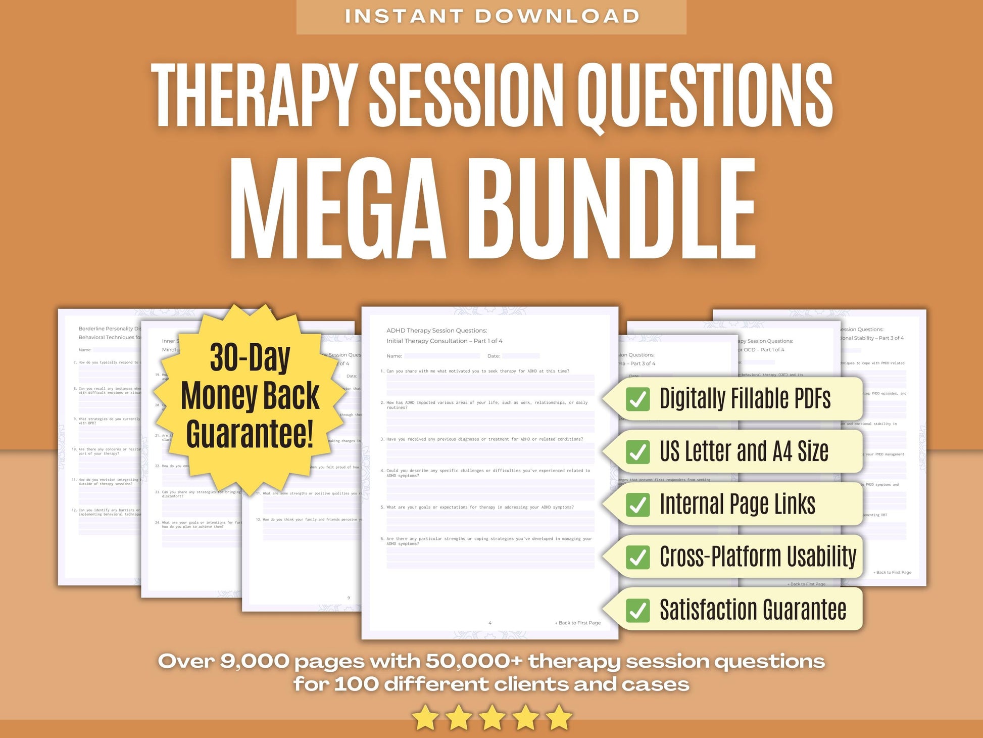 Therapy Session Questions Psychology Workbooks