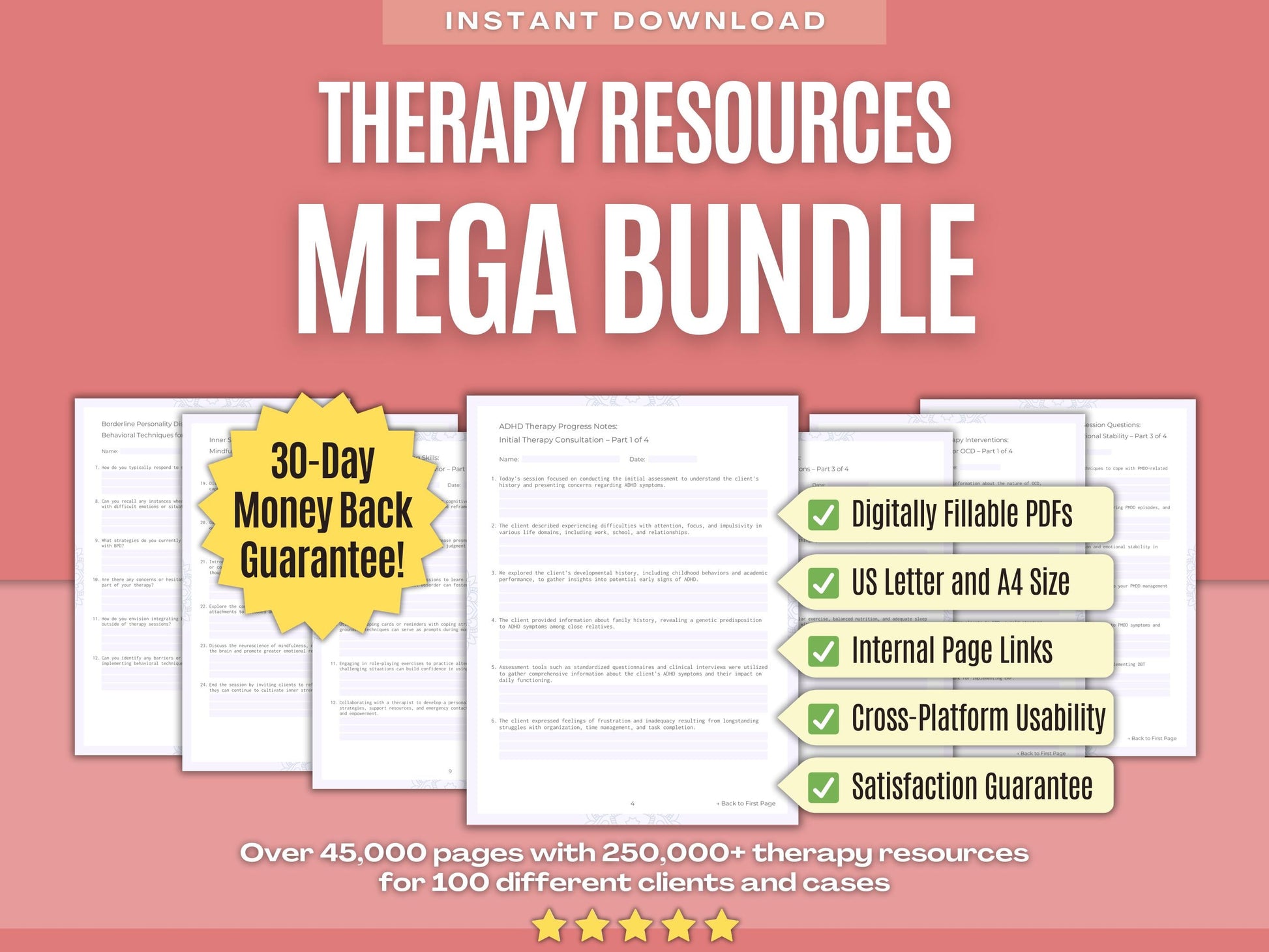 Therapy Psychology Workbooks