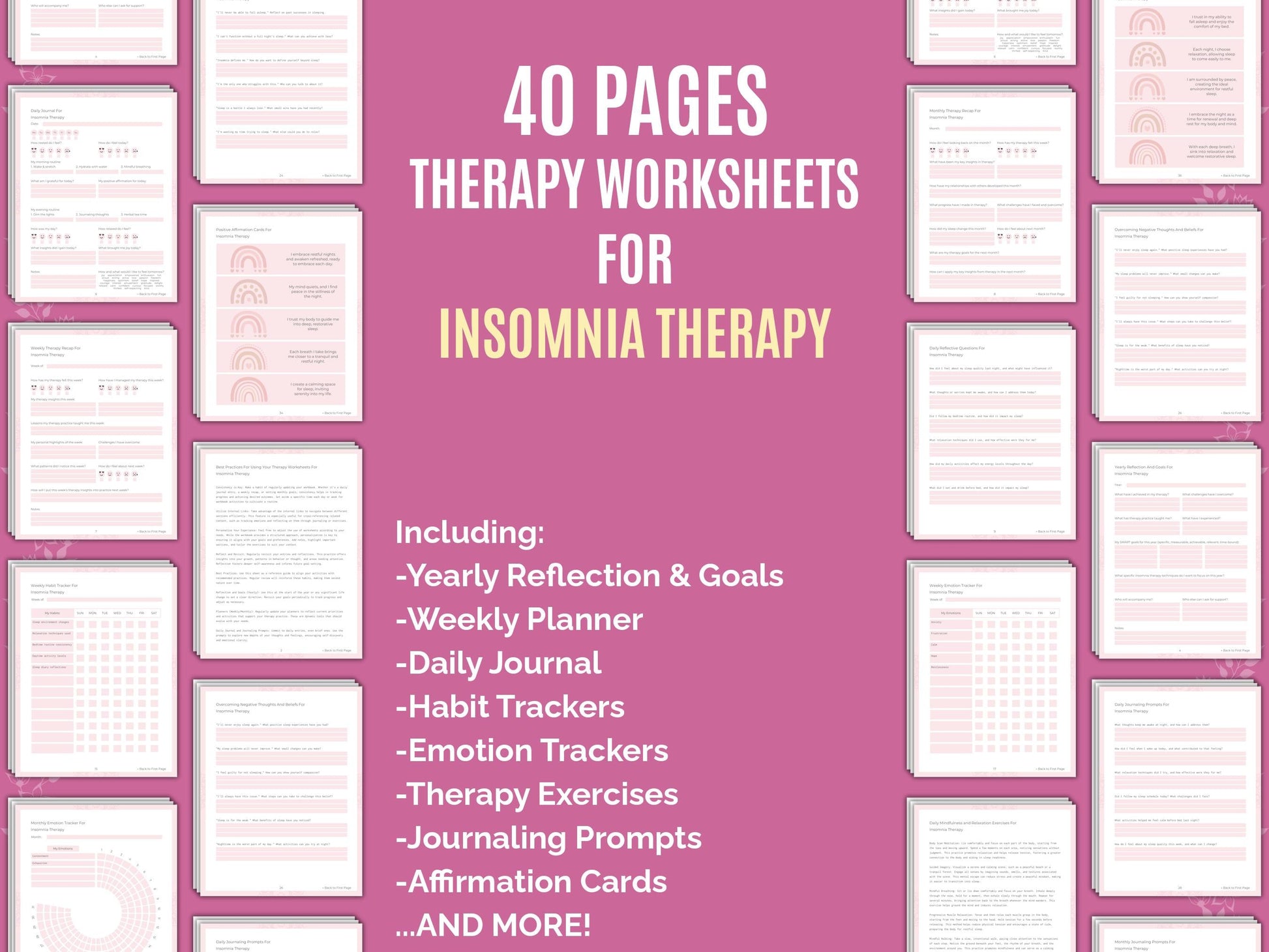 Therapy Therapist Worksheets