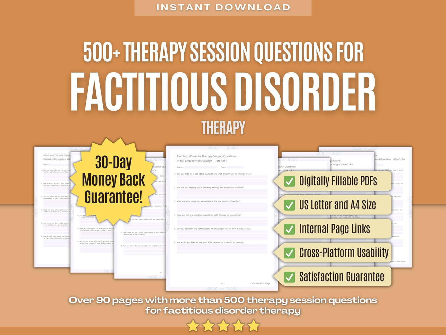 Factitious Disorder Therapy Psychology Workbooks