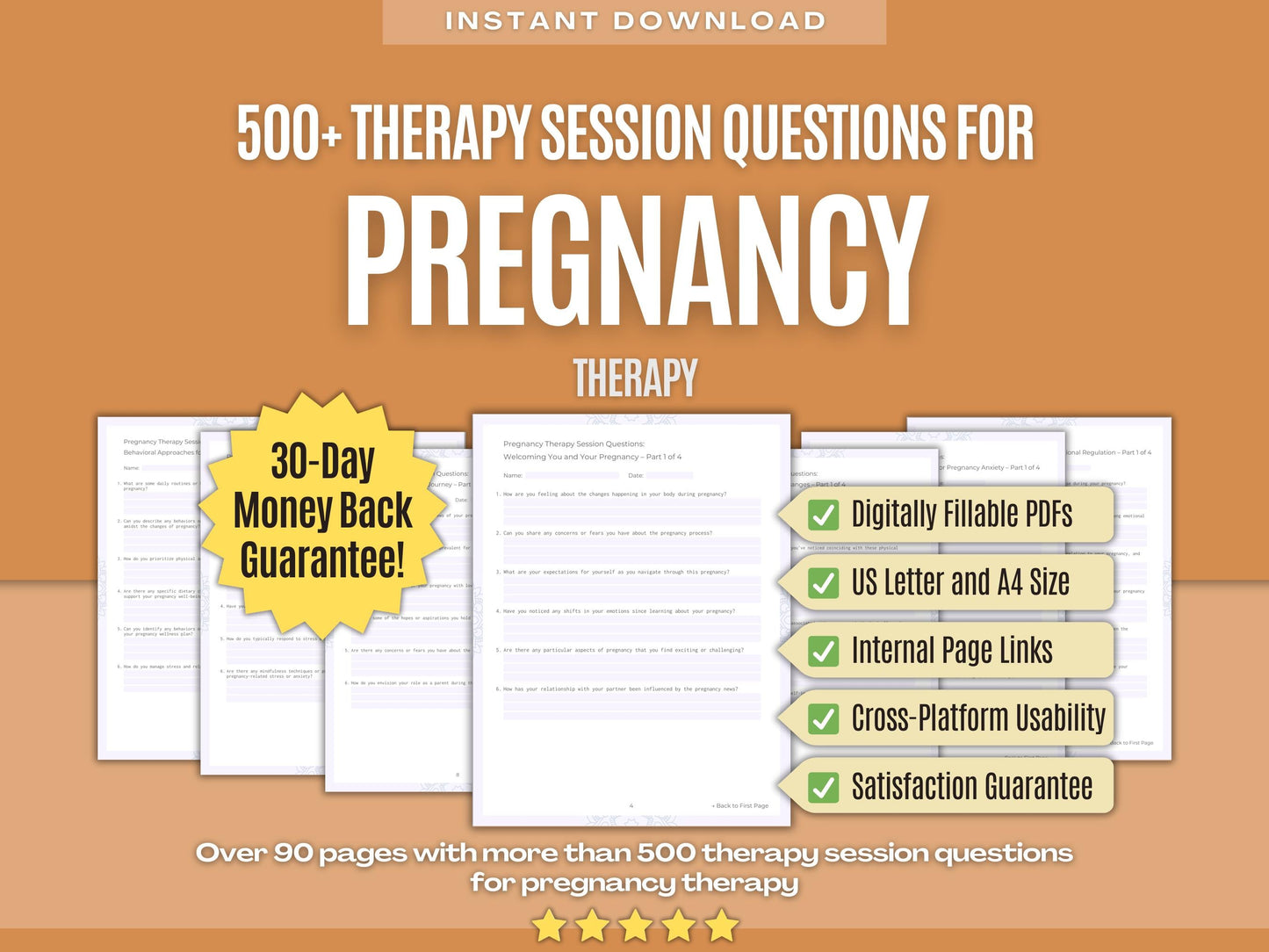 Pregnancy Therapy Psychology Workbooks