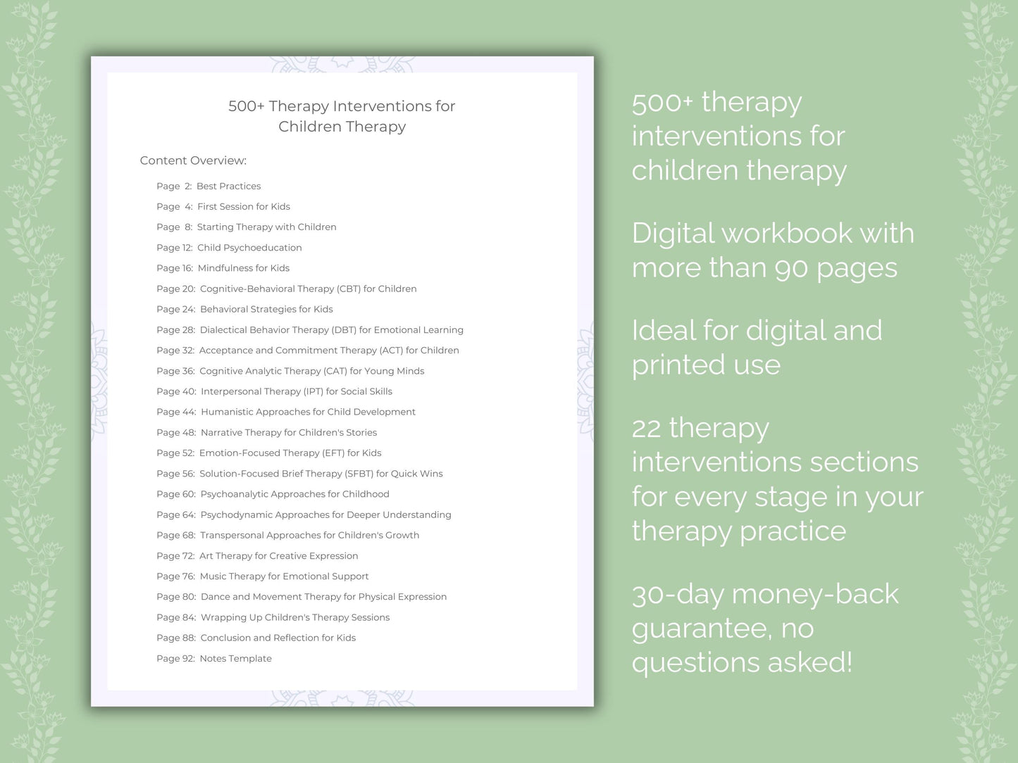 Children Therapy Therapist Worksheets