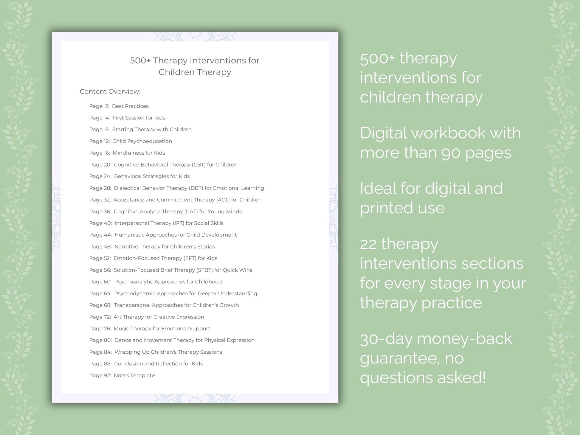 Children Therapy Therapist Worksheets