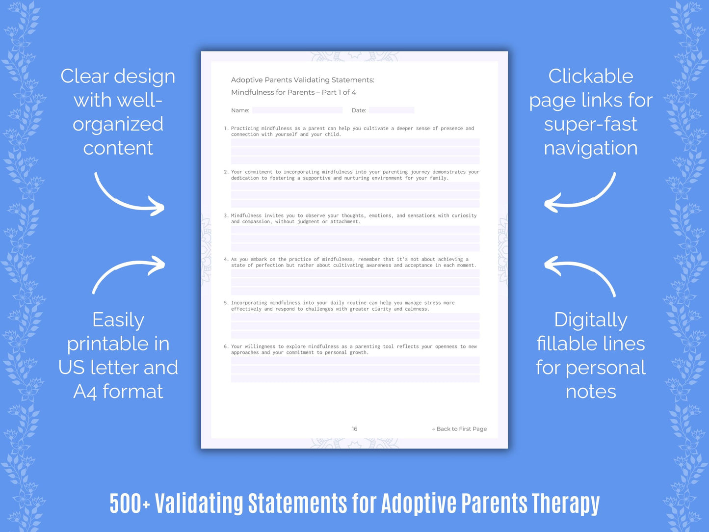 Adoptive Parents Therapy Counseling Templates