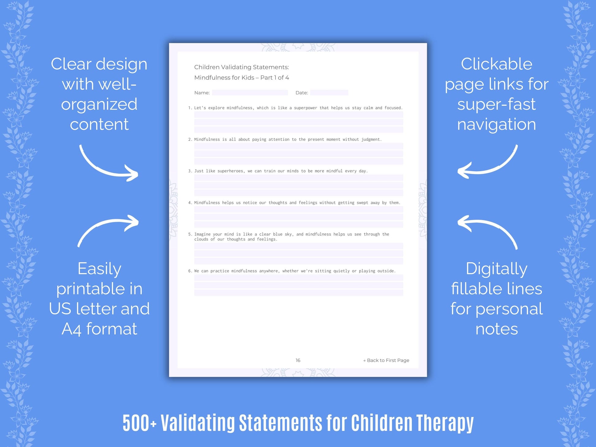 Children Therapy Counseling Templates