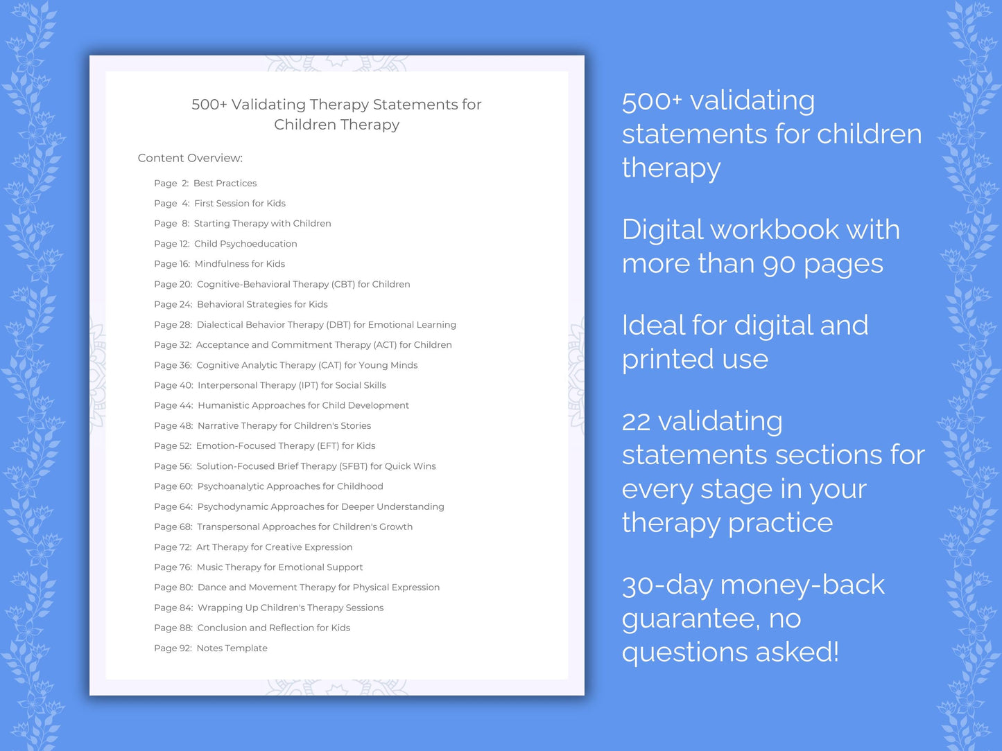 Children Therapy Therapist Worksheets