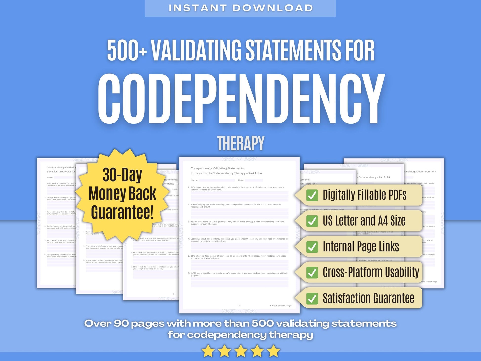 Codependency Therapy Psychology Workbooks