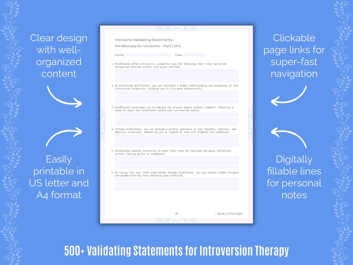 Introversion Therapy Counseling Templates