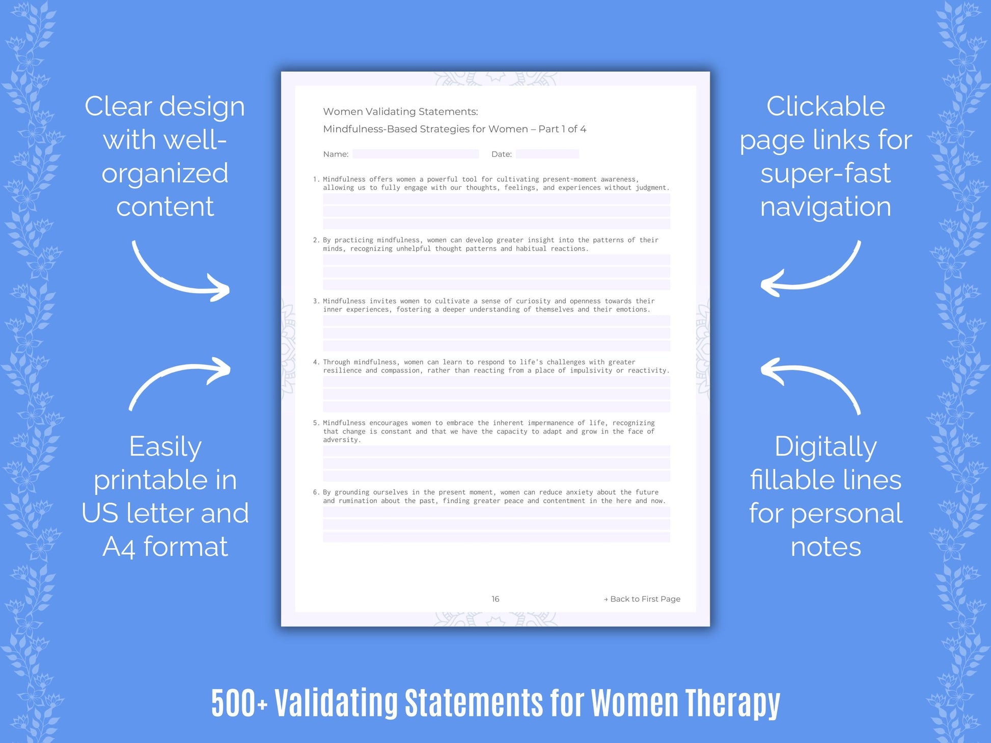 Women Therapy Counseling Templates