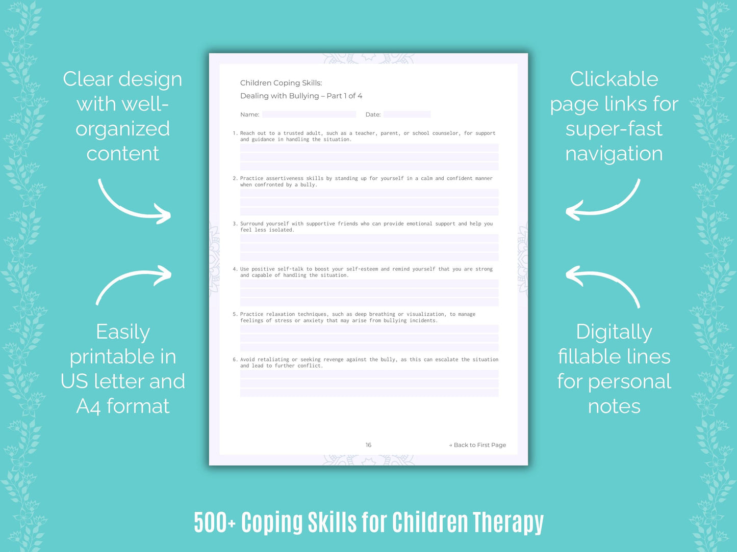 Children Therapy Counseling Templates