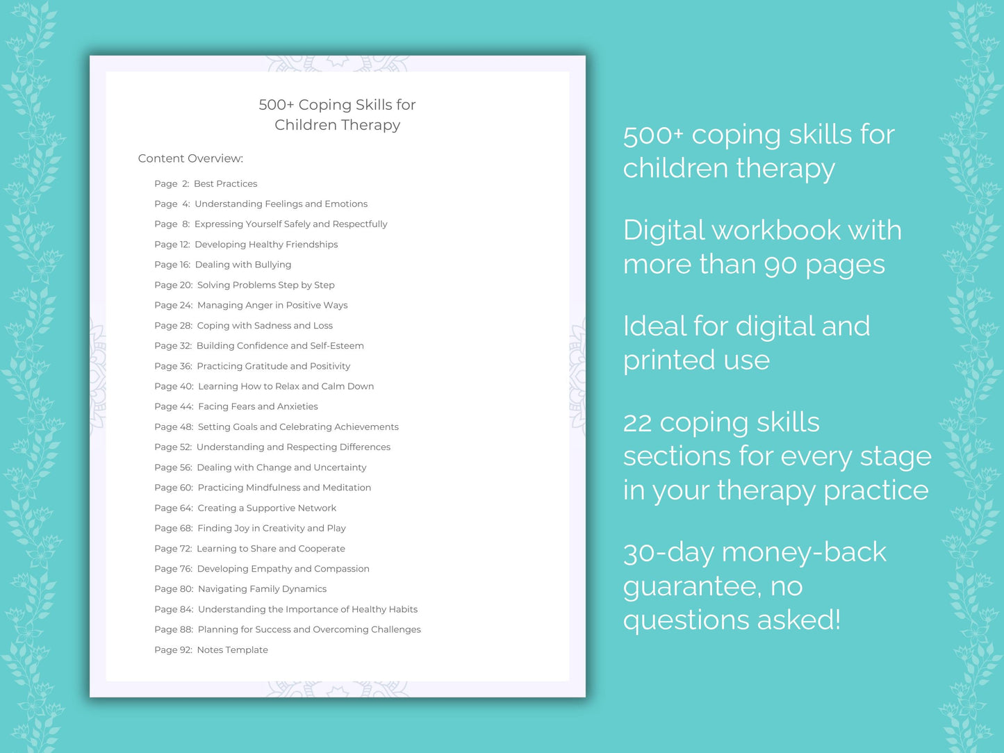 Children Therapy Therapist Worksheets