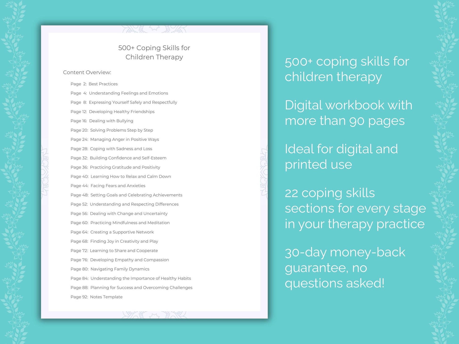 Children Therapy Therapist Worksheets