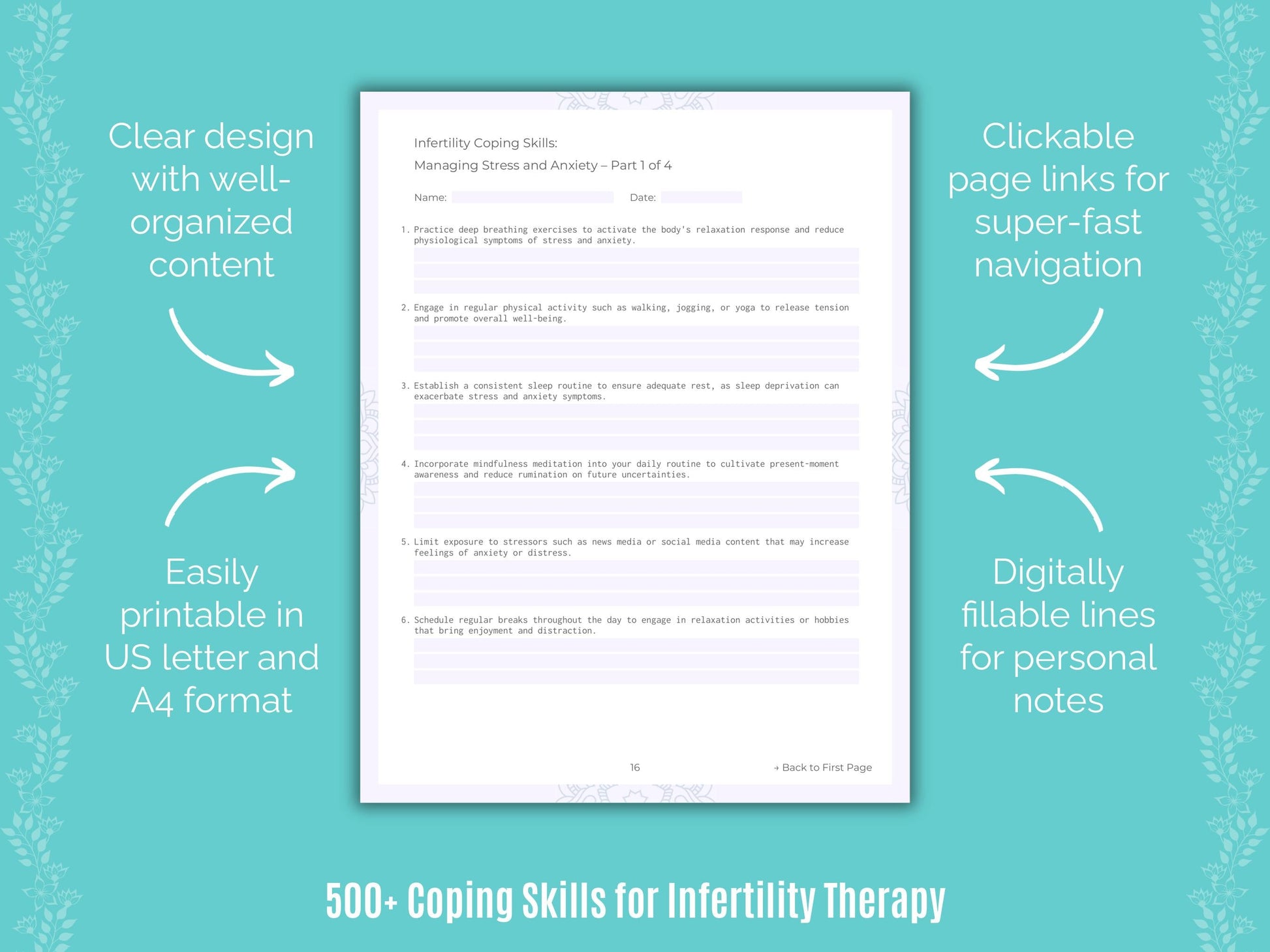 Infertility Therapy Counseling Templates